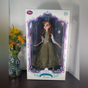 DISNEY Store Frozen ANNA Green Dress 17”Doll Limited Edition 1 Of 5000